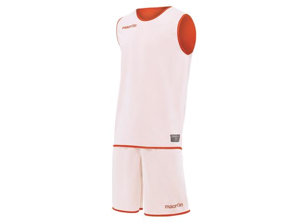 X400 Reversible Set ORA/WHT L Vendbart basketsett - Unisex 