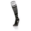Target Socks BLK/WHT S Stripete høye fotballsokker - Unisex