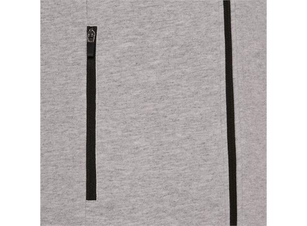 Lyre Full Zip Hooded Jacket W GRY XS Hettejakke i bomullsmiks til dame 