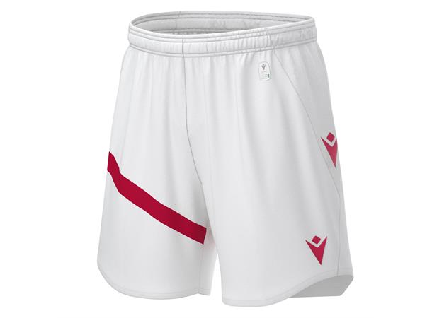 Shen Eco Match Day Shorts WHT/RED 3XL Teknisk shorts i ECO-tekstil - Unisex 
