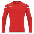 Titan Shirt Longsleeve RED/WHT XS Langarmet teknisk skjorte - Unisex