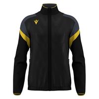 ODIN full zip top BLK/YEL XXS Jakke med kontrastdetaljer