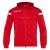 Eadesy Hoody Full Zip Top RED/WHT M Overtrekksjakke 